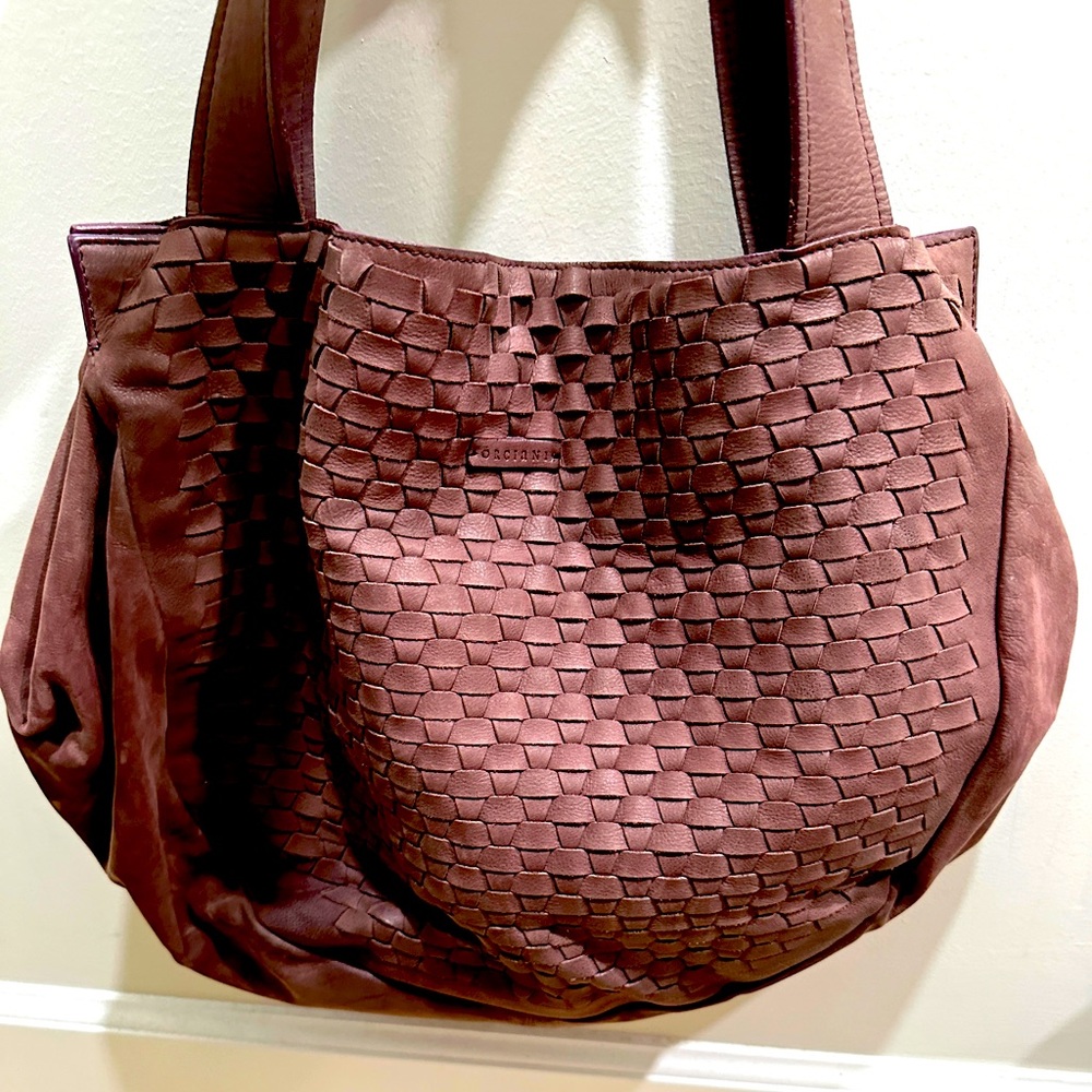 Origiani suede hobo -purple